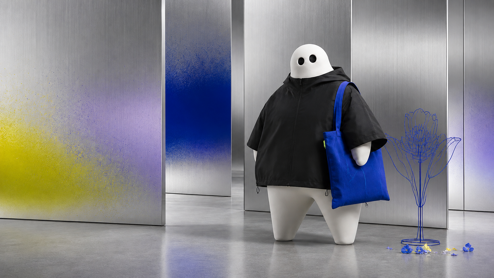 VISURA mascot reimagined for the FLÂNEUR case