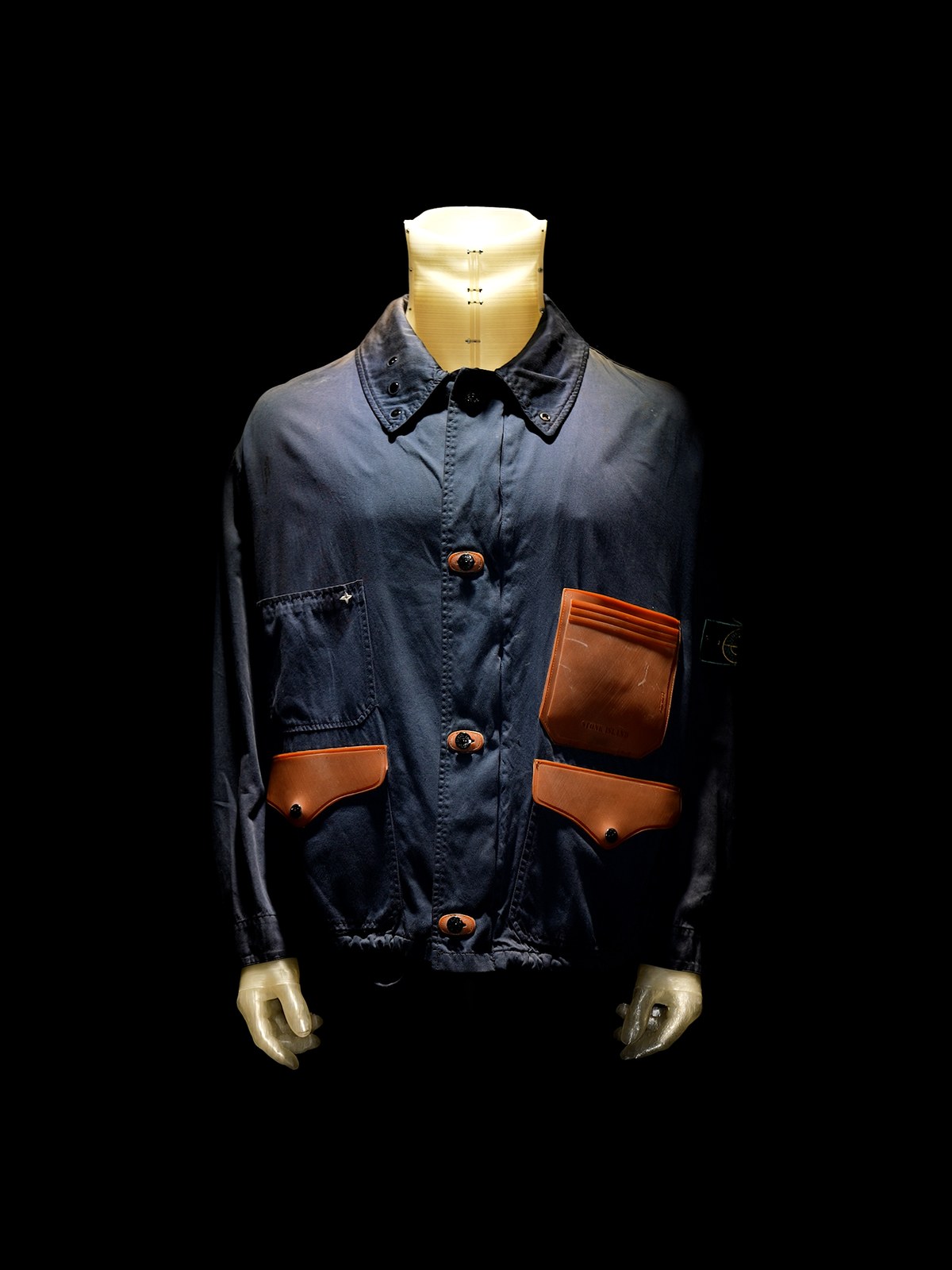 Stone Island Raso Gommato Black Cover jacket, archive reference 654F10